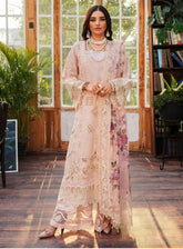 Kahf Premium Luxury Embroidered Lawn 3 Piece Unstitched Suit KHF24L KLE-5B